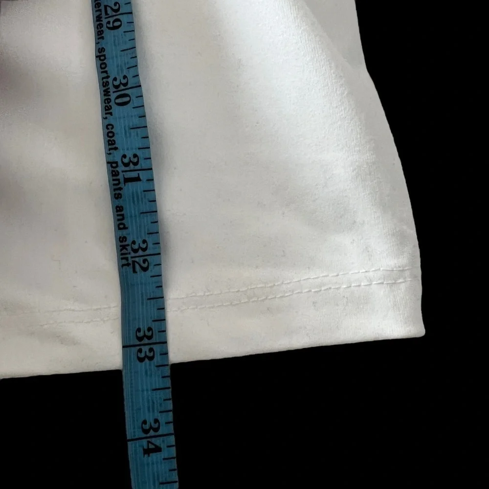 Susana monaco Bell sleeve mini dress ladies size large sugar white - Picture 7 of 7
